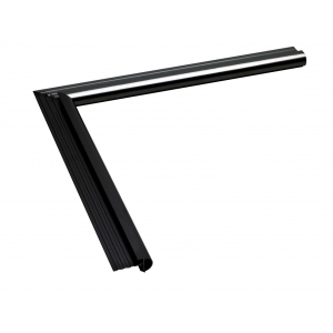 Aluminium Binnenhoek Kraal 26 x 500 x 500 mm Zwart, RAL9005