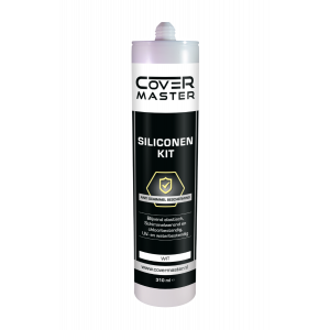 CoverMaster Siliconen kit transparant 310 ml - voorkant