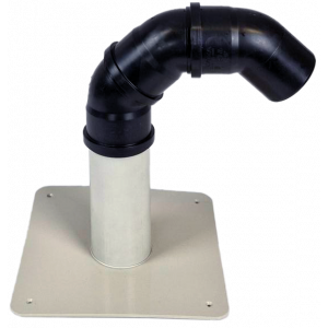 Kabeldoorvoer PP plakplaat - 50 mm - incl. 3 bochten