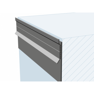 Aluminium knelprofiel - daktrim