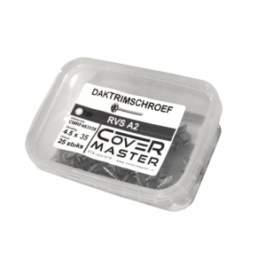 Daktrimschroef RVS A2 4,5 x 35 mm verpakt per 25 stuks