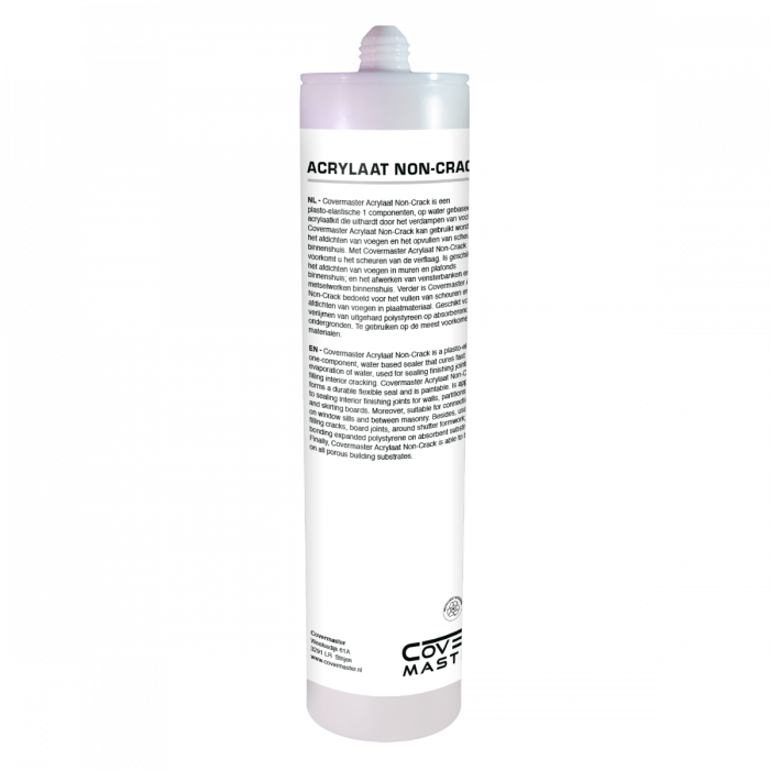 CoverMaster Acrylaat Non Crack 310 ml - achterkant