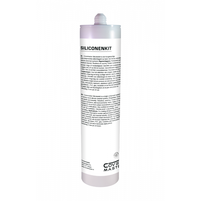 CoverMaster Siliconen kit transparant 310 ml - achterkant