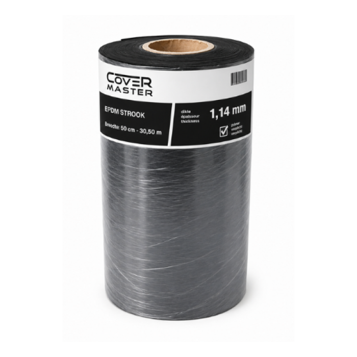 EPDM rol - 30,5 meter lengte - breedte 50 cm- dikte 1,14 mm - per rol