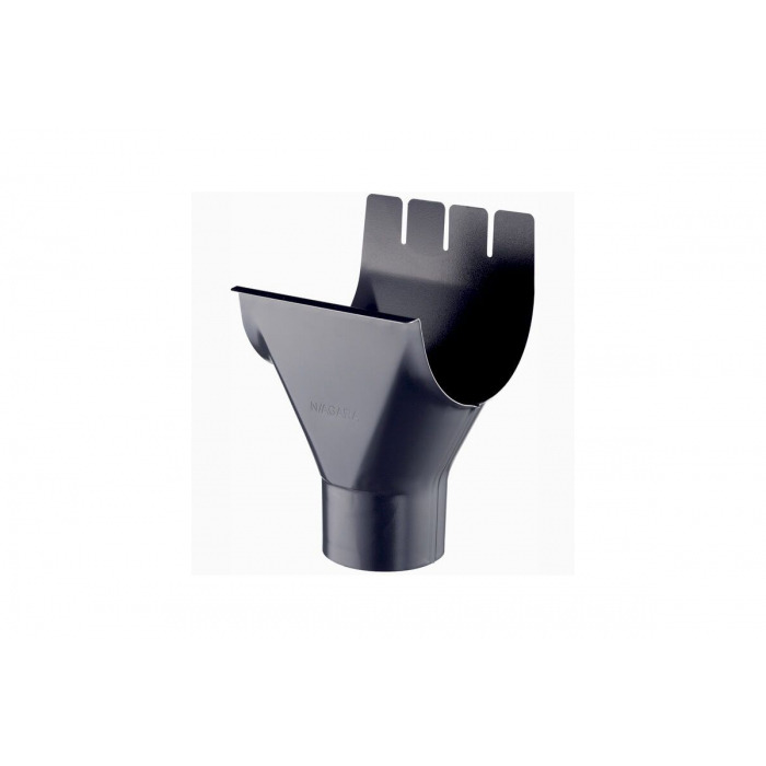 Verzinkte dakgootset compleet - vierkant - antraciet - 1480-2500 cm