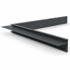 Aluminium Binnenhoek Antracietgrijs, RAL7016 45 x 45 x 500 mm STRUCTUURLAK