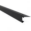 Aluminium Daktrim Zwartgrijs, RAL7021 45 x 45 x 2500mm 