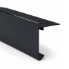 Aluminium Daktrim Zwartgrijs RAL7021 60 x 64 x 2500 mm