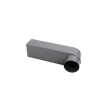 EPDM stadsuitloop 45˚ WIT 60 x 80 x 300mm compleet, incl. EPDM flap