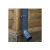 Verzinkte dakgootset compleet - vierkant - antraciet - 1480-2500 cm